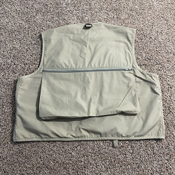 RIO BRAVO Tan Cotton Fly Fishing Tackle Safari Vest Jacket Adult Size XL - Picture 2 of 7